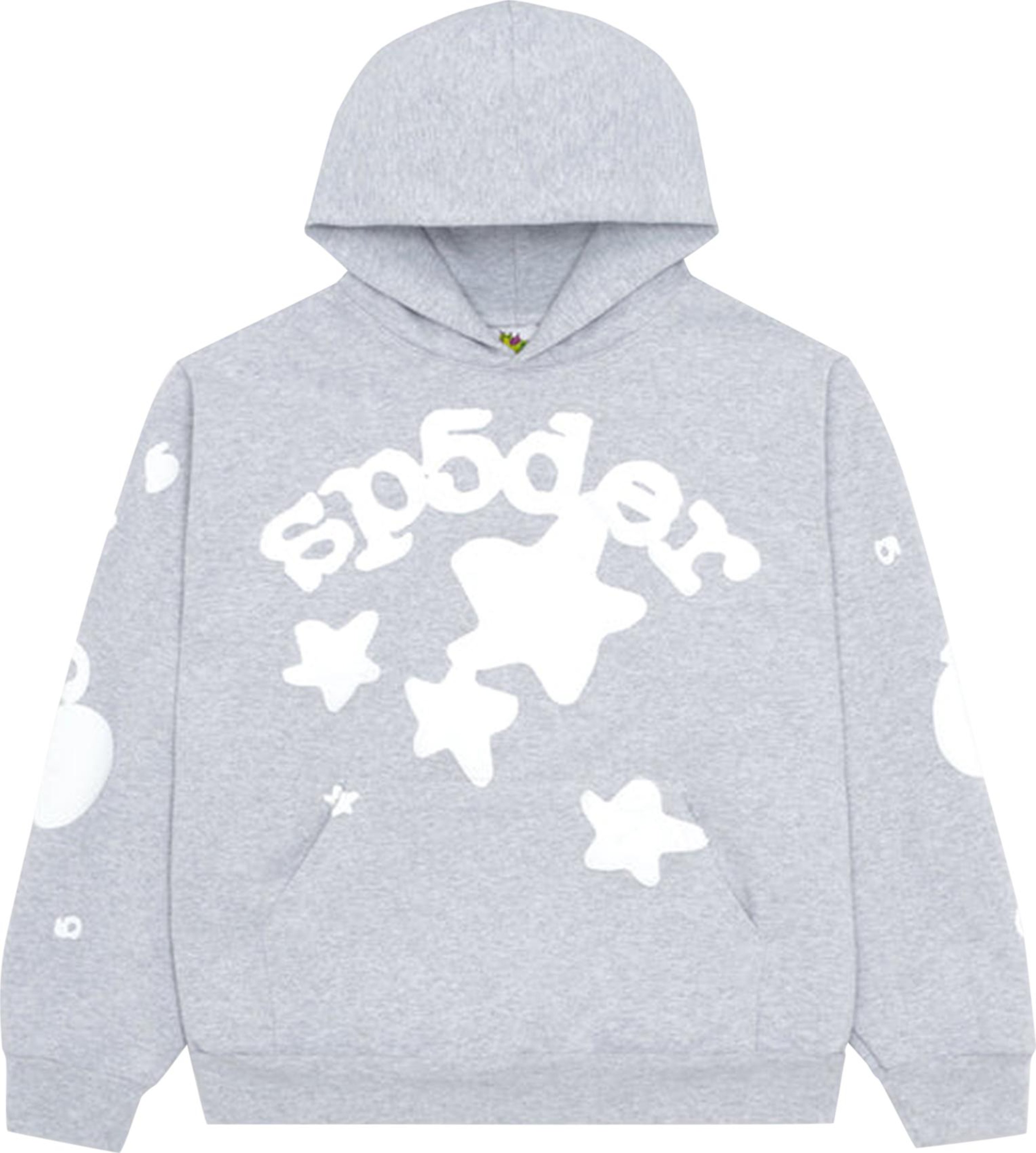 Buy Sp5der Beluga Hoodie 'Grey' - 2406 1SS230106BH GREY | GOAT