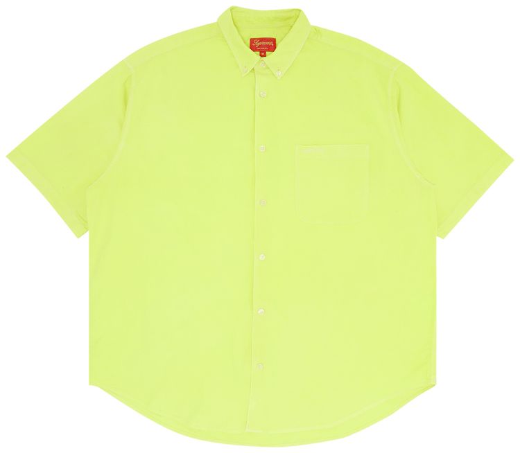 Supreme Loose Fit Short Sleeve Oxford Shirt Bright Green