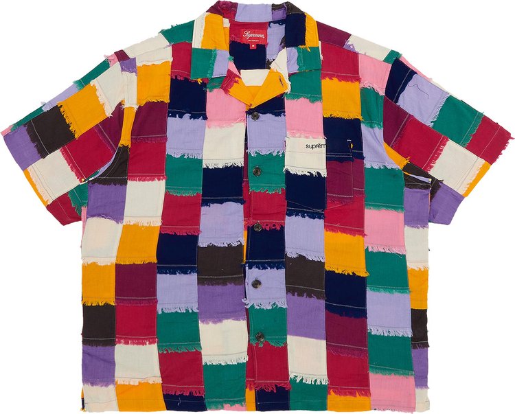 Supreme Patchwork Short-Sleeve Shirt 'Multicolor'
