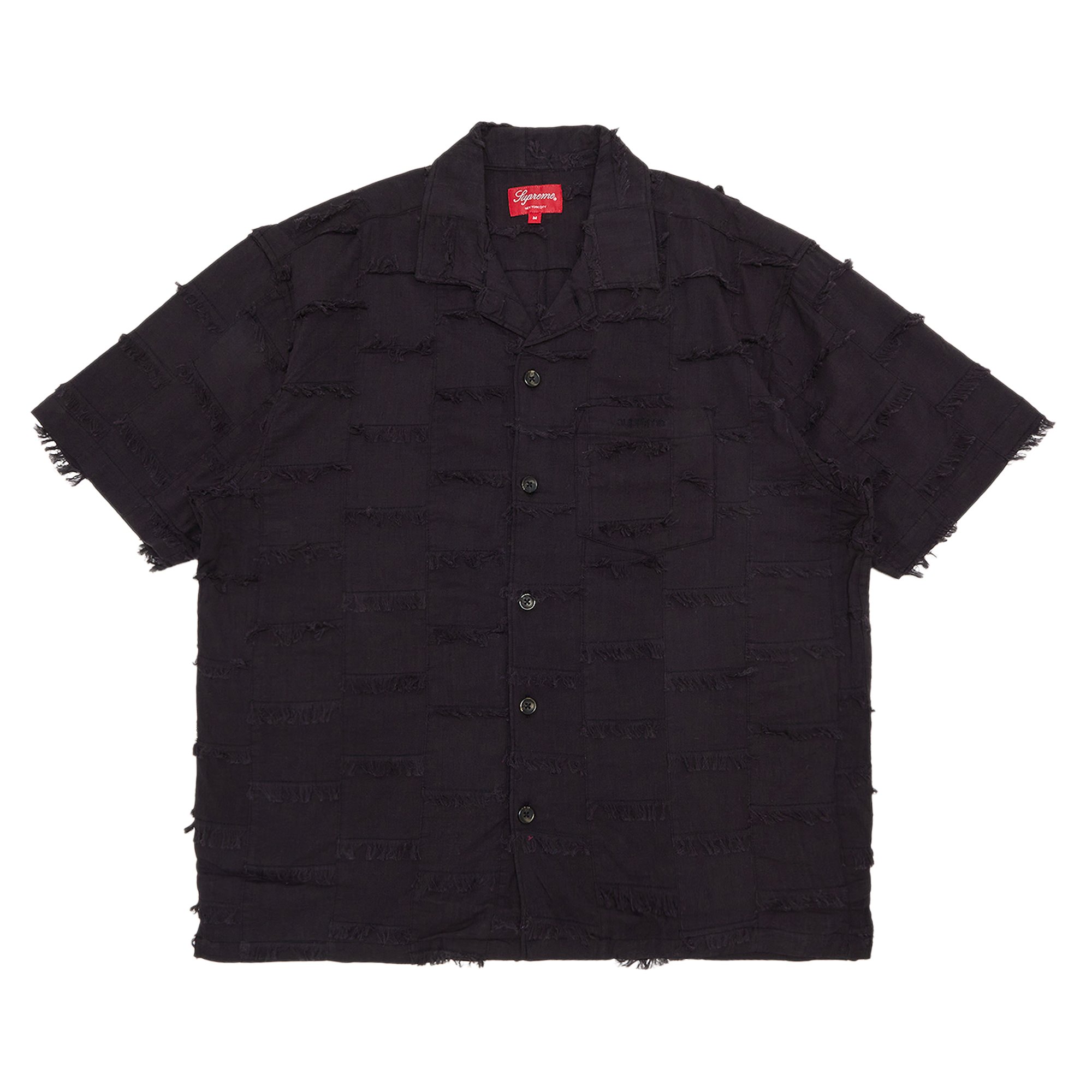 Supreme Patchwork Short-Sleeve Shirt 'Black'