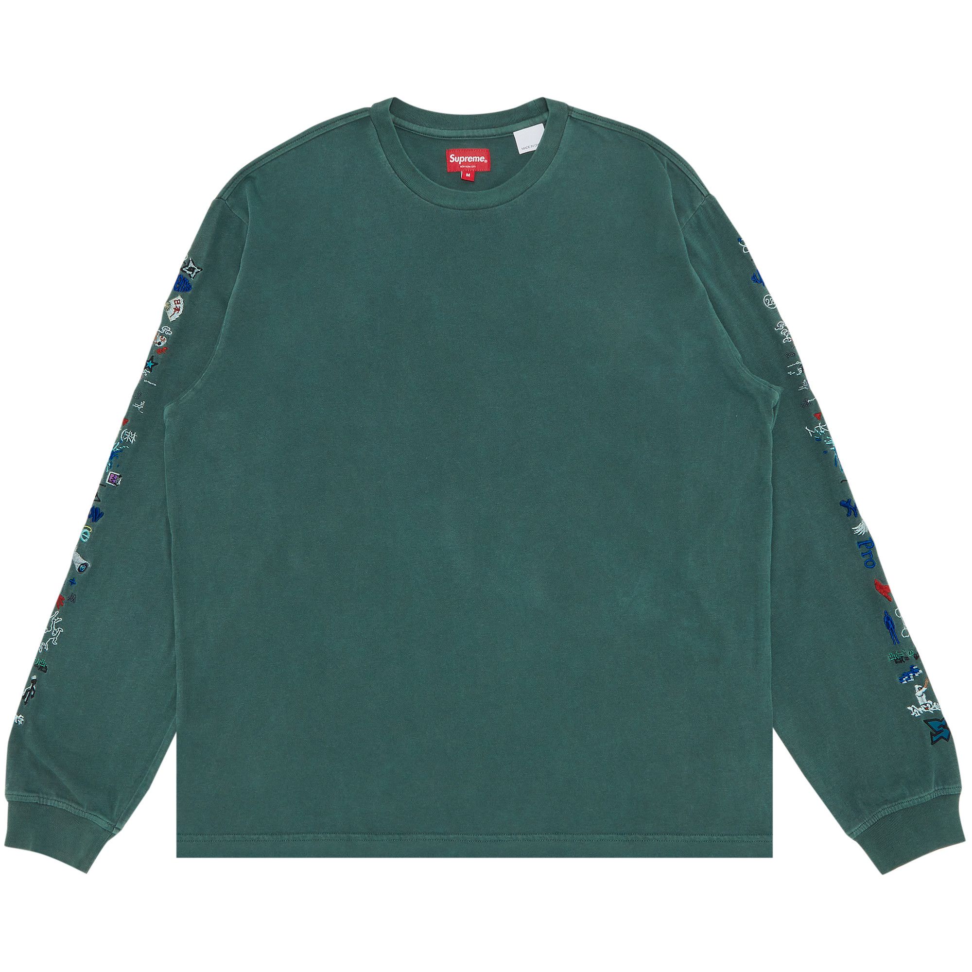 Buy Supreme AOI Icons Long Sleeve Top Dusty Green SS23KN69
