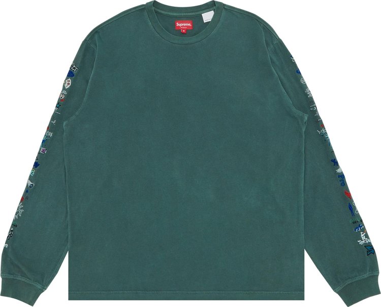 Buy Supreme AOI Icons Long-Sleeve Top 'Dusty Green' - SS23KN69 DUSTY GREEN