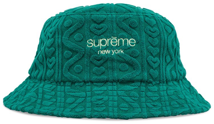 Supreme Terry Pattern Crusher Green