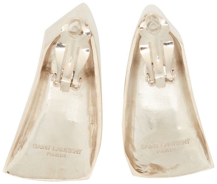 Saint Laurent Comet Earrings Palladium
