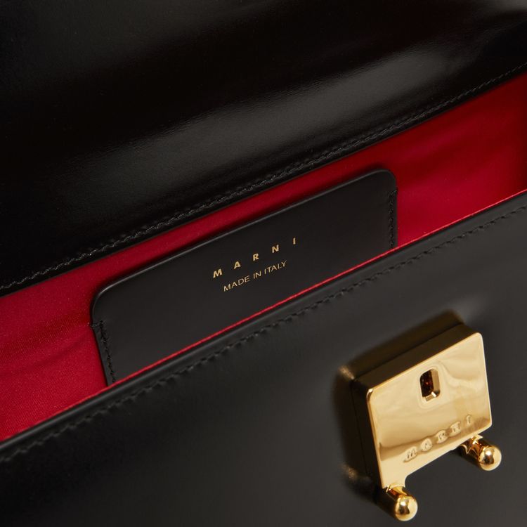 Marni Medium Smooth Long Bag Black