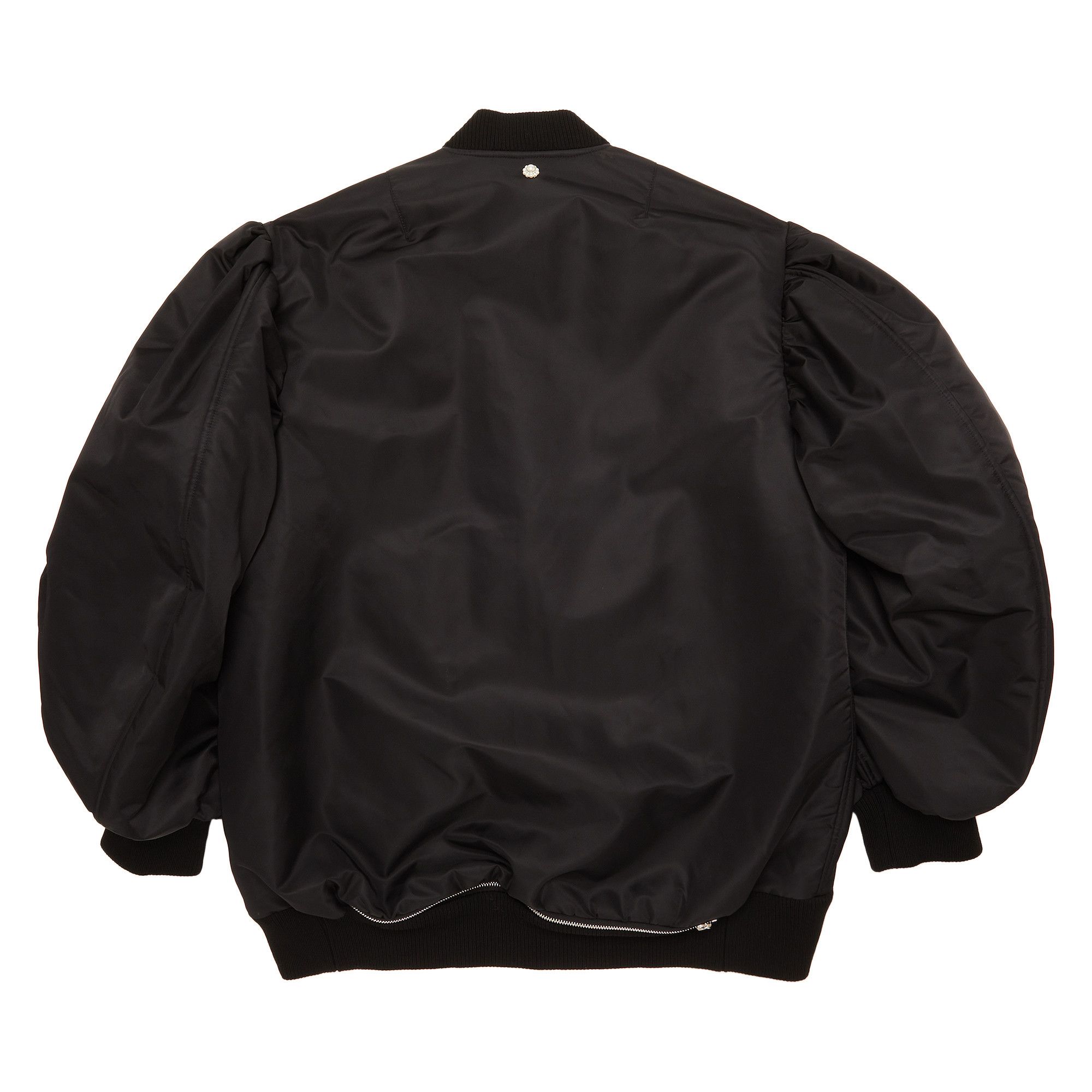 Buy Simone Rocha Oversized Puff Sleeve Bomber 'Black/Pearl