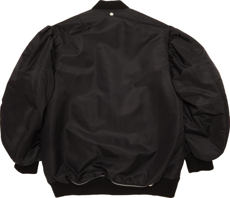 Simone Rocha Oversized Puff Sleeve Bomber BlackPearl