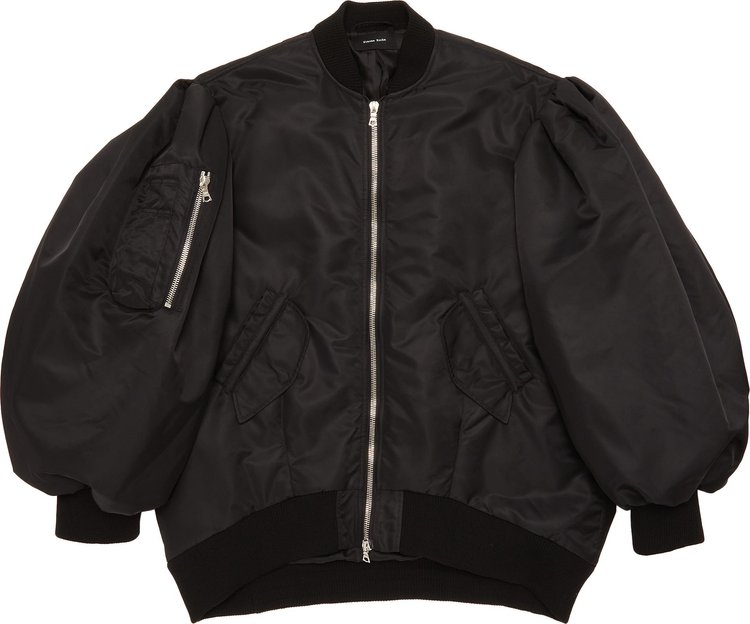 Simone Rocha Oversized Puff Sleeve Bomber BlackPearl