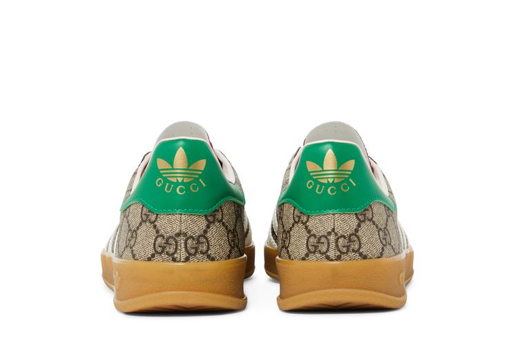 adidas gazelle silver green womens Gucci x Adidas Gazelle Beige GG Monogram