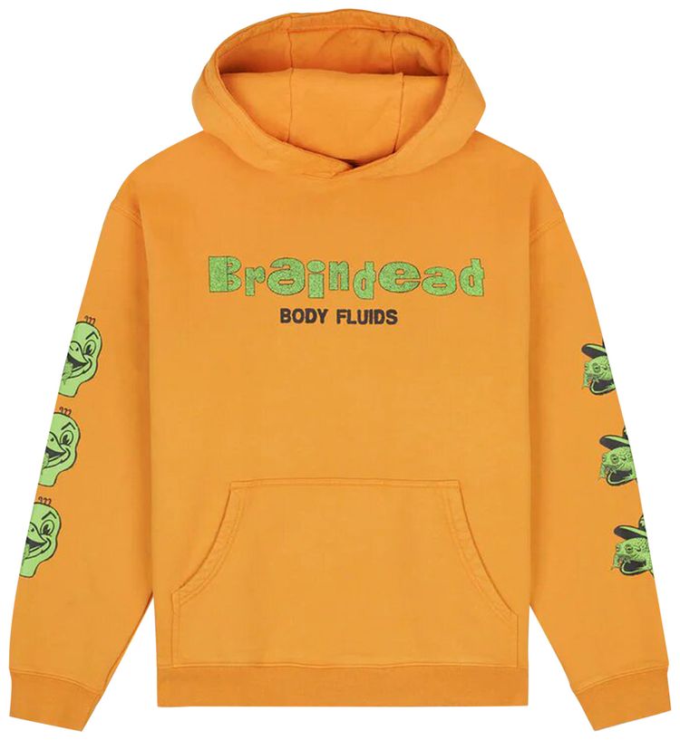 Brain Dead Toad Licker Hooded Sweatshirt Light Brown