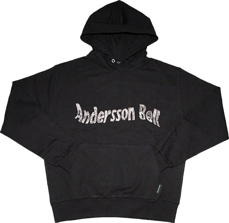 Andersson Bell Logo Embroidered Hoodie 'Black'