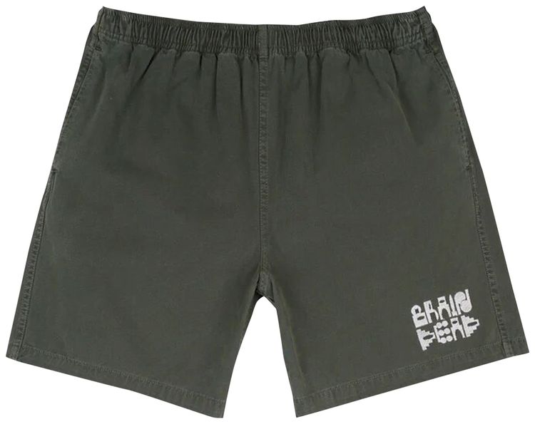Brain Dead Pigment Core Short Washed Black