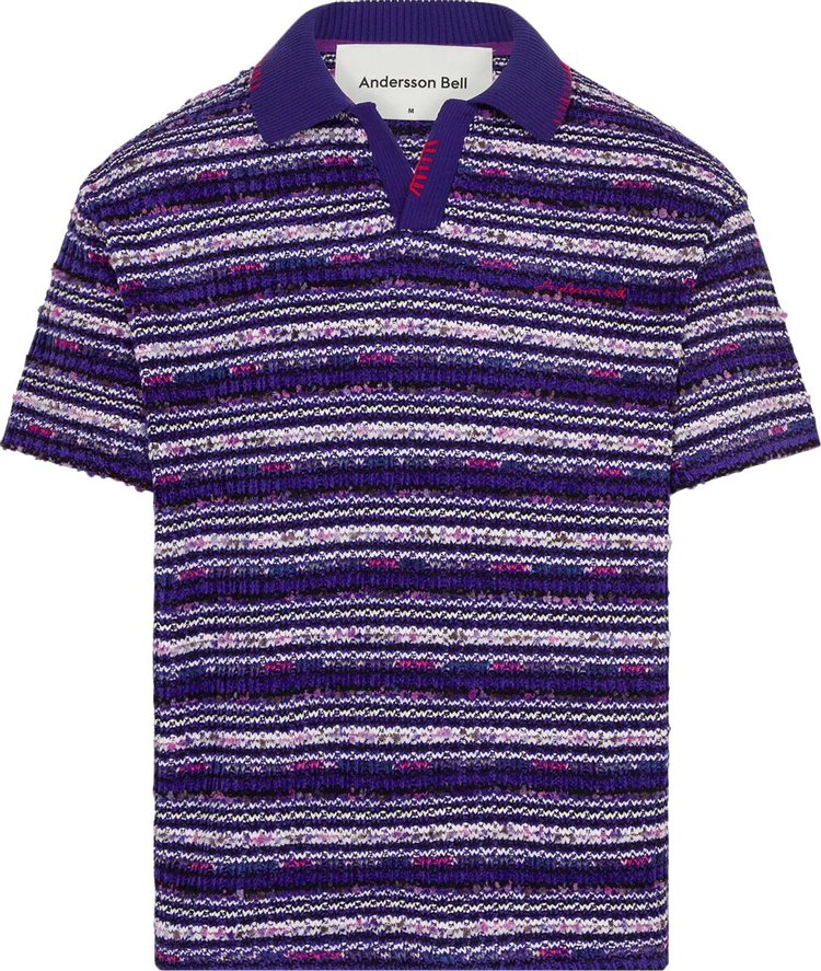 Andersson Bell Crea Boucle Collar Knit 'Purple'