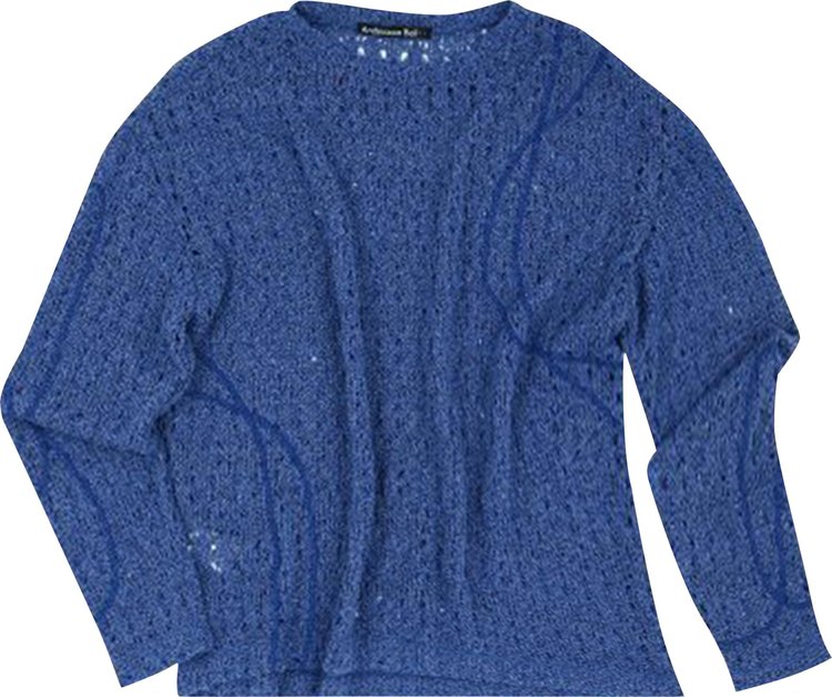 Andersson Bell Watton Net Crewneck Sweater 'Blue'