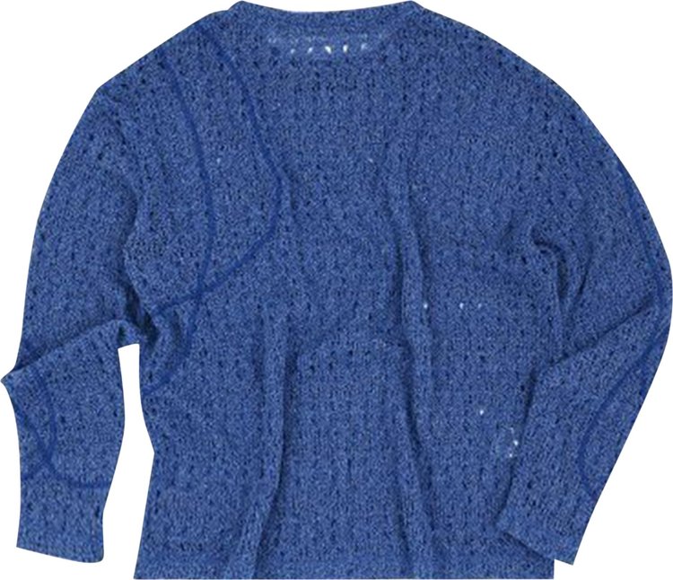 Andersson Bell Watton Net Crewneck Sweater Blue