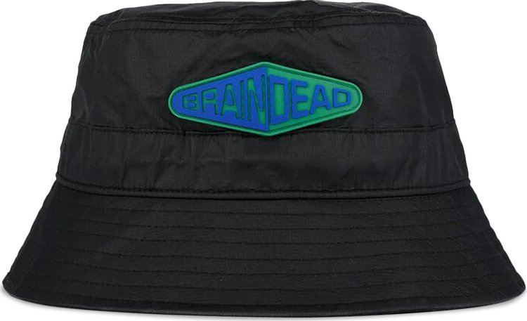 Brain Dead Fisheye Cinch Bucket Hat Black