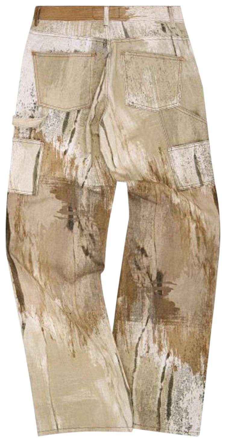 Andersson Bell Abstract Print Loose Cut Jeans Sand