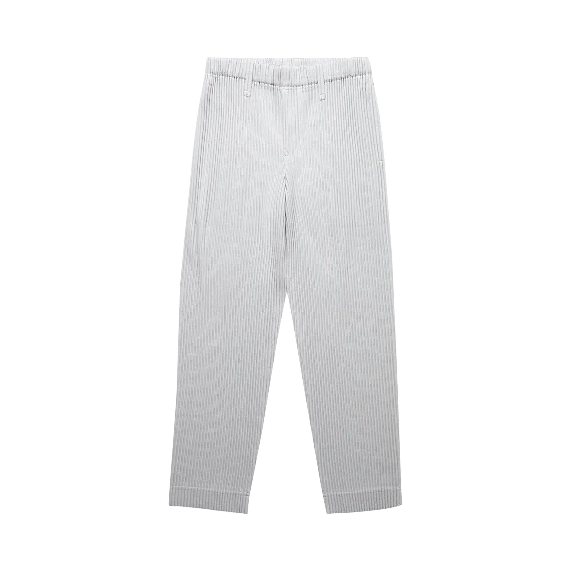 Buy Homme Plissé Issey Miyake Slim Fit Pants 'Light Grey