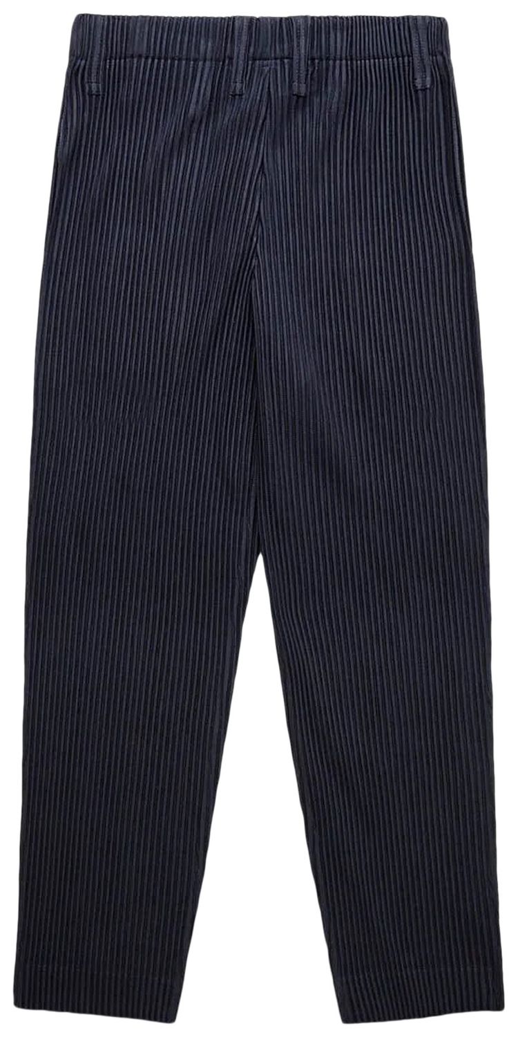 Homme Plisse Issey Miyake Slim Fit Pants Navy