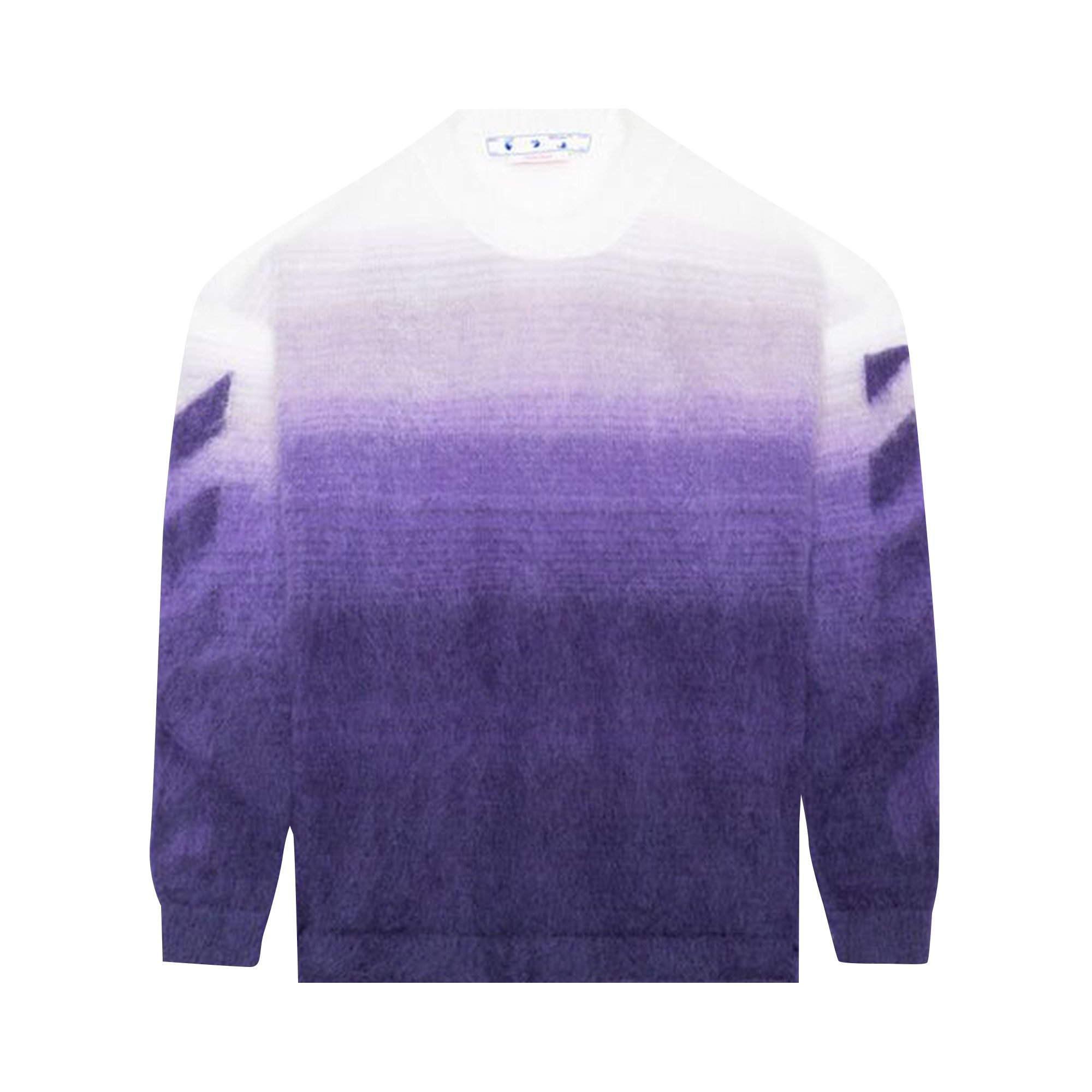 Off-White Diag Arrow Brushed Knit Crew 'Purple'