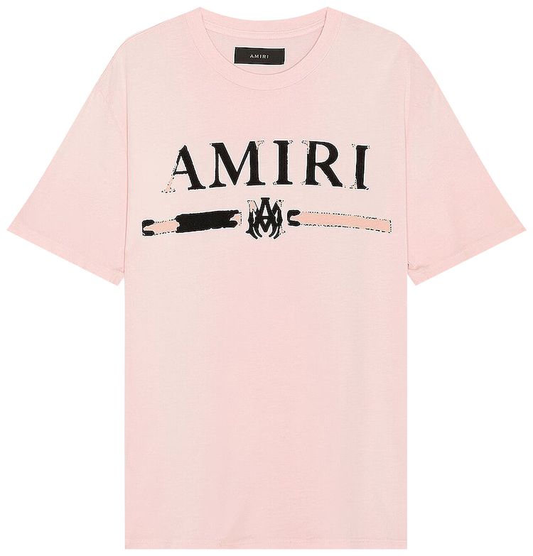 Amiri MA Bar Applique Tee Pink