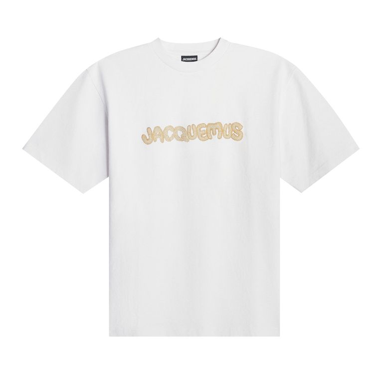 Jacquemus Le T Shirt Raphia White