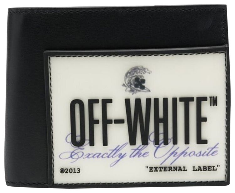 Off White Logo Patch Bifold BlackMulticolor