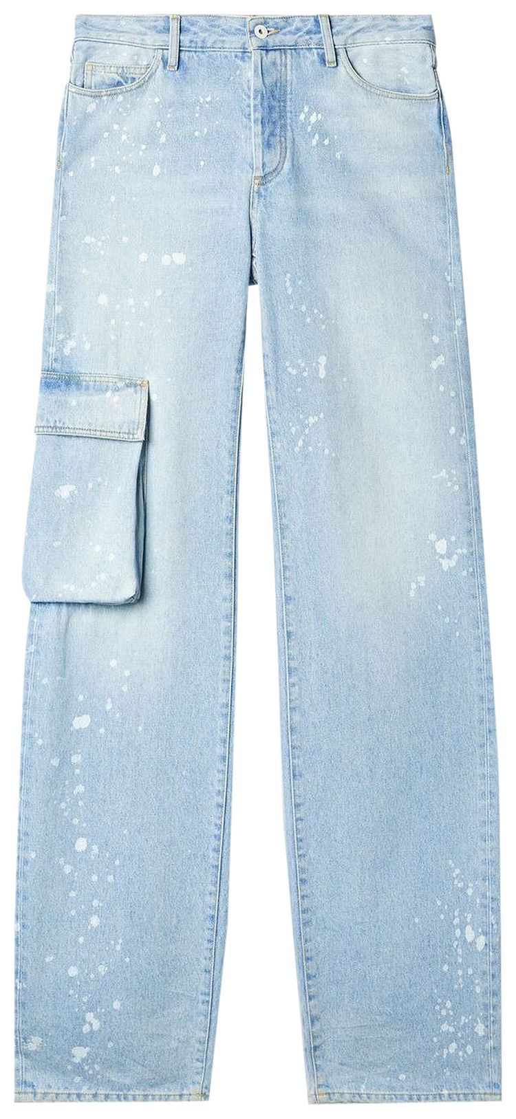 Off White Toybox Painted Pocket Pant Light Blue