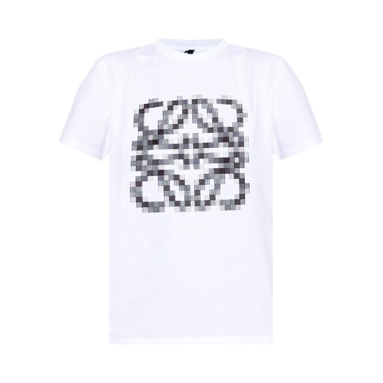 Loewe Anagram Pixelated T-Shirt 'White/Black'