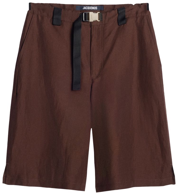 Jacquemus Long Shorts Dark Brown