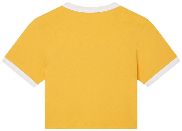 Casablanca Jeu De Tennis Baby Ringer T Shirt Yellow