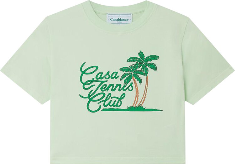 Casablanca Casa Tennis Club Baby T-Shirt 'Green'