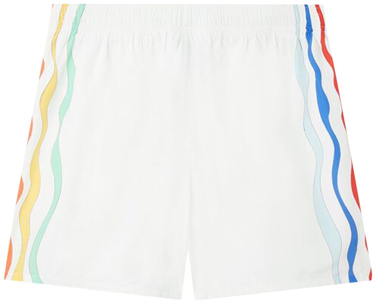 Casablanca Mind Vibrations Shell Suit Track Shorts White