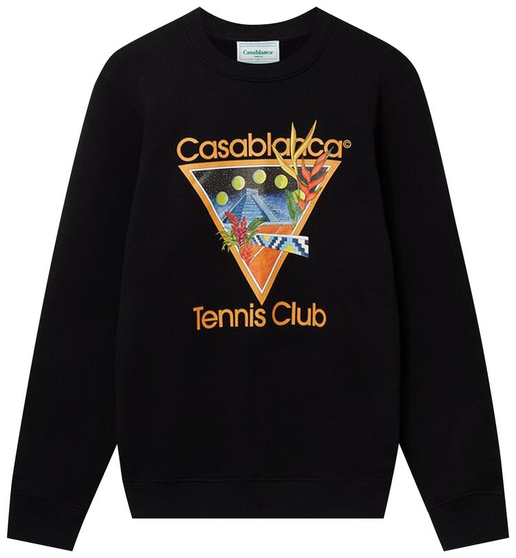 Casablanca Tennis Club Icon Sweatshirt Black