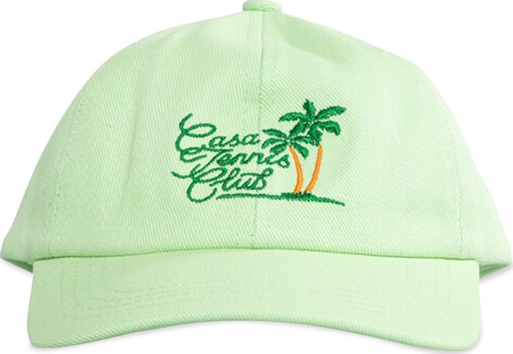 Casablanca Tennis Club Icon Embroidered Cap 'Green'