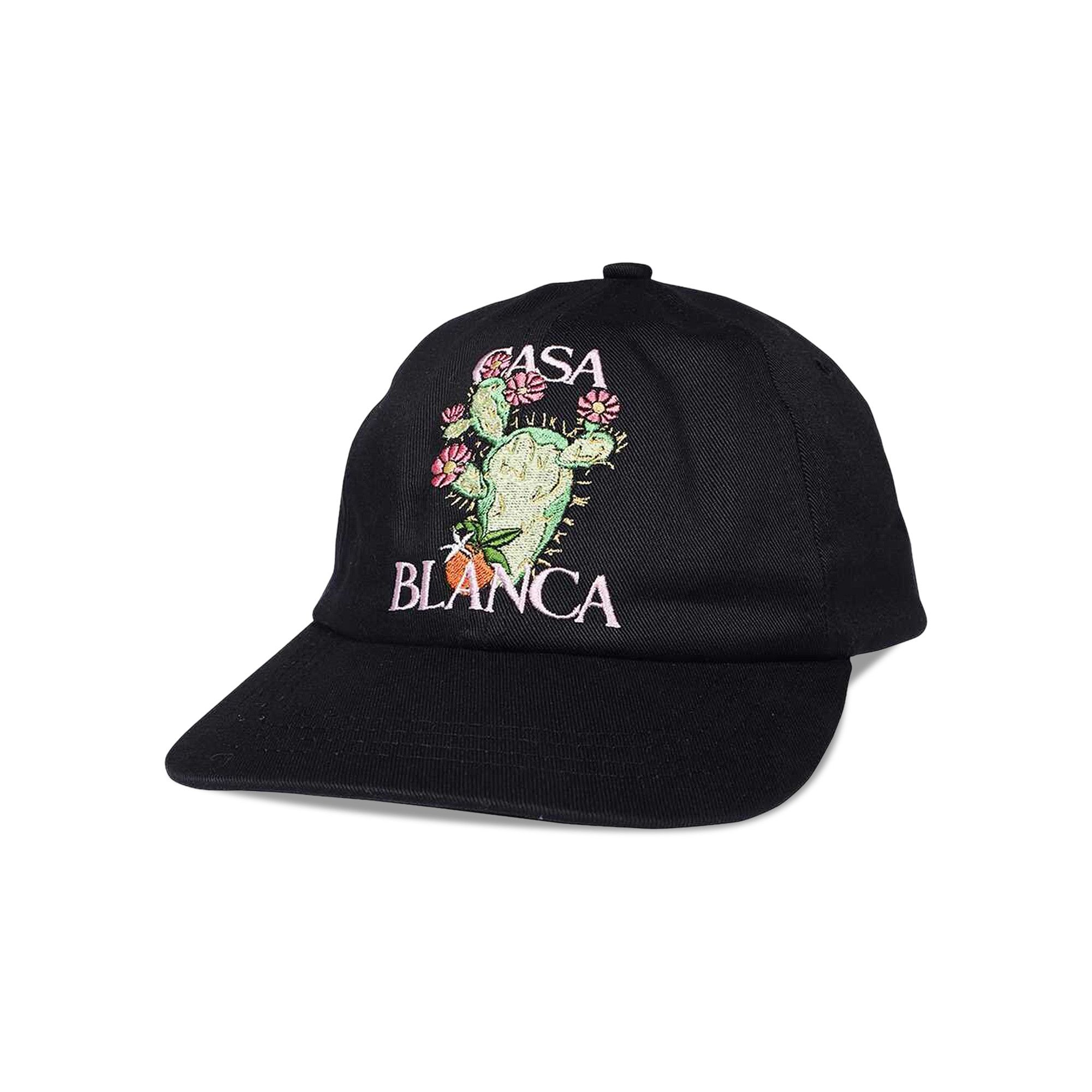 Buy Casablanca Cactus ET Embroidered Cap 'Black' - AS23 HAT