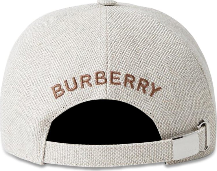 Burberry Logo Embroidered Baseball Cap Archive Beige