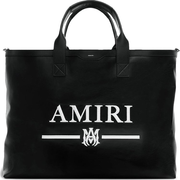Amiri Nappa Logo Embroidery Tote Bag 'Black'