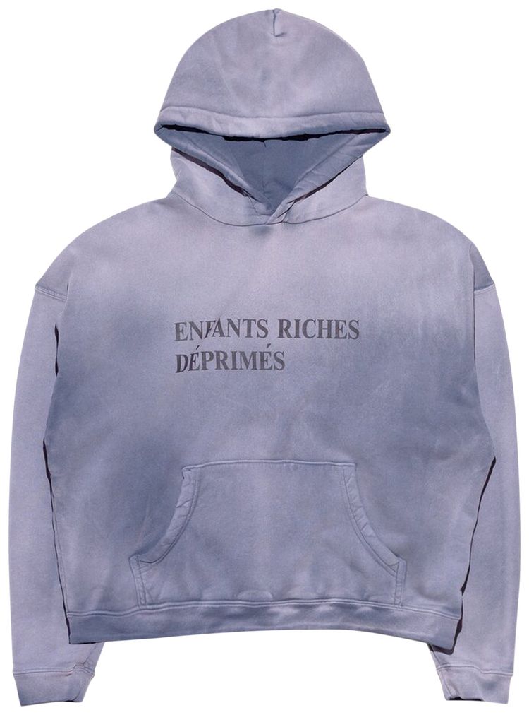 Enfants Riches Deprimes Sun Faded Classic Logo Hoodie PurpleBlack