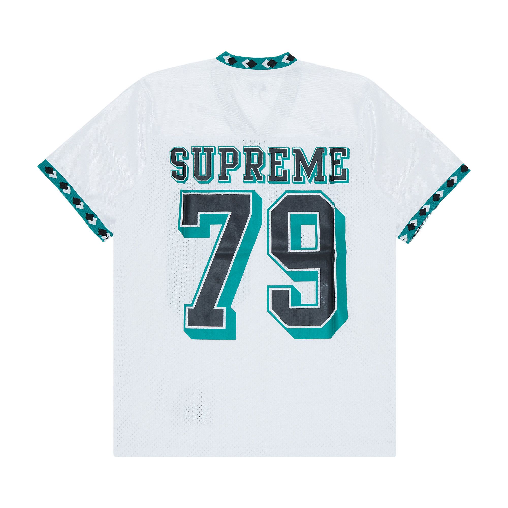 Buy Vintage Supreme Diamond Rib Football Top 'White