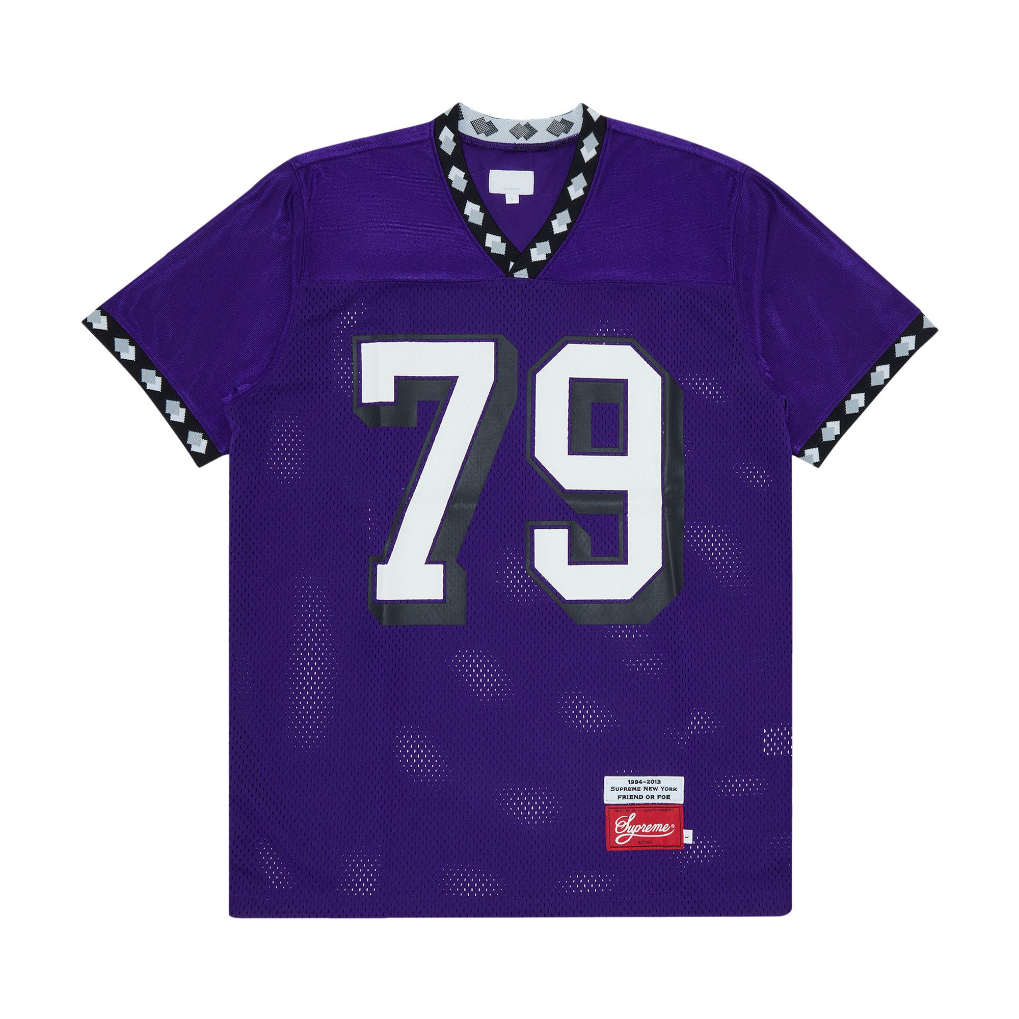 ユニフォーム Supreme Diamond Football Jersey Buy Vintage Supreme Diamond Rib Football Top 'Purple' - FW13KN16