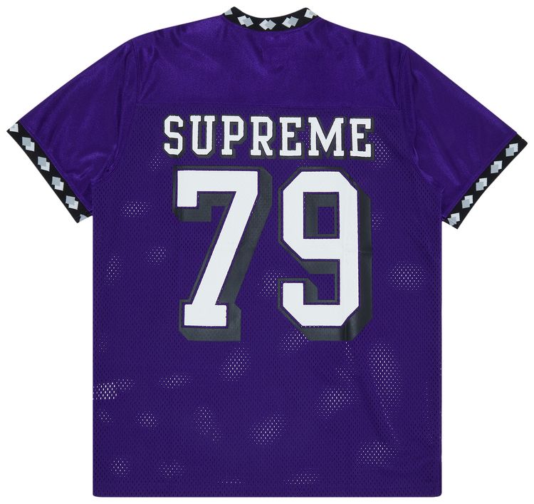 Vintage Supreme Diamond Rib Football Top Purple