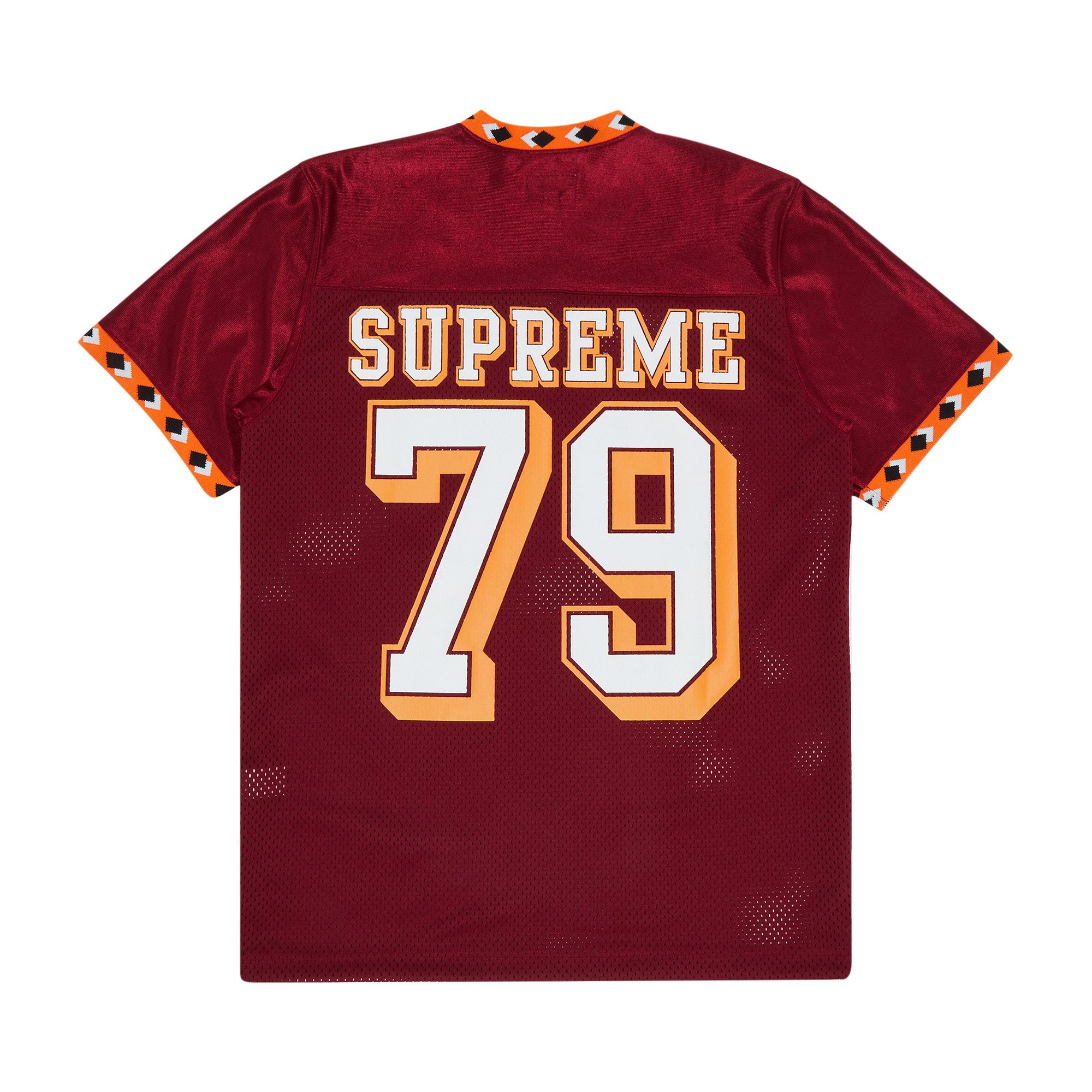 シャツ supreme Diamond Rib Football Top Buy Vintage Supreme Diamond Rib Football Top 'Red' - FW13KN16 RED