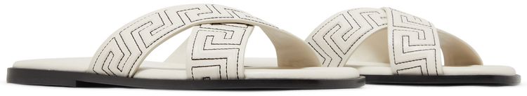 Versace Greca Sandal White