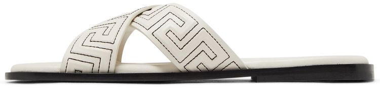 Versace Greca Sandal White