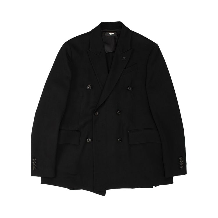 Amiri Relaxed Double Breasted Blazer Black