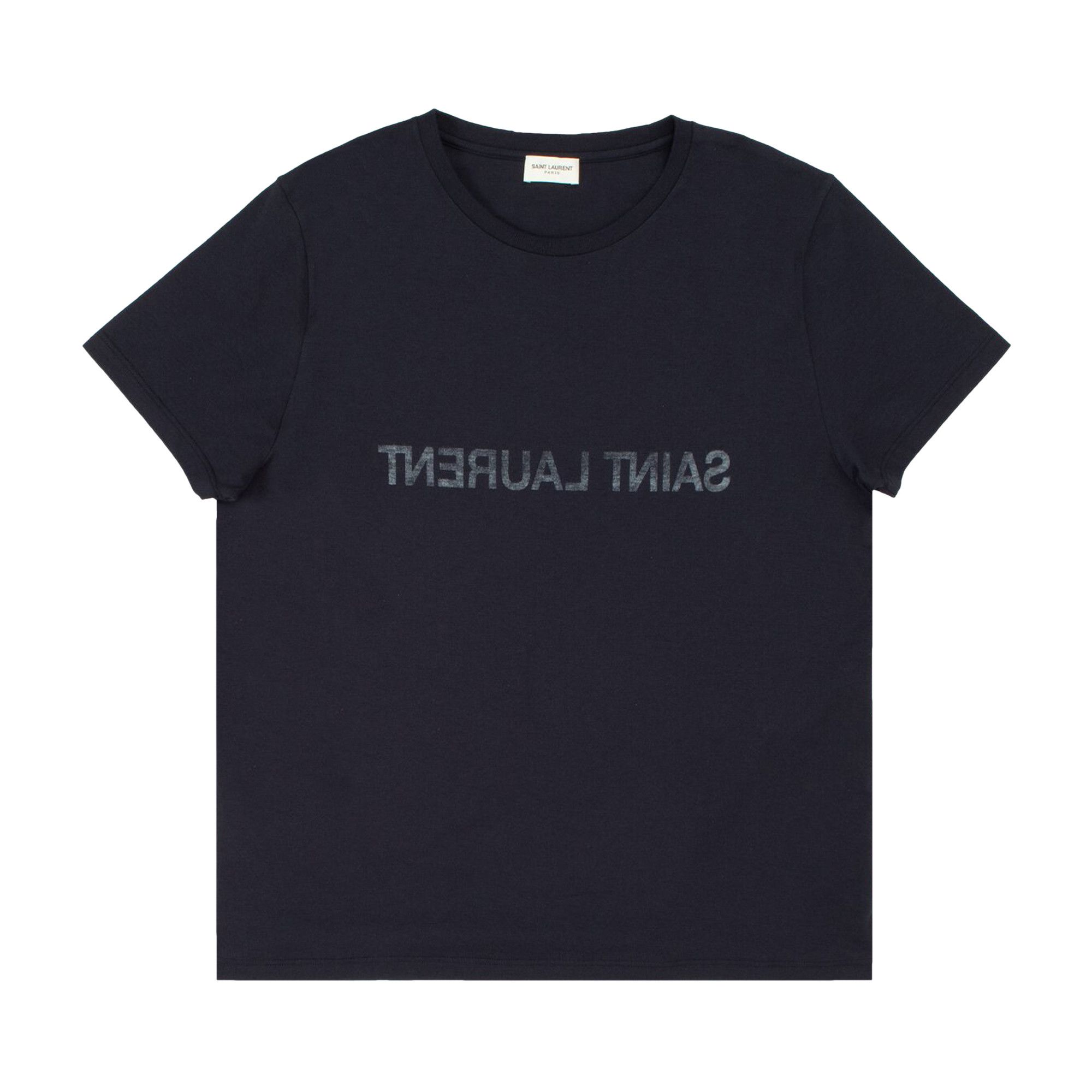 Saint laurent black store logo t shirt