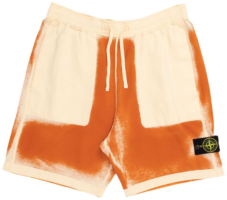Stone Island Patch Sweatshorts Sienna