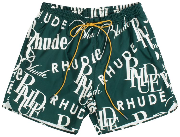 Rhude Logomania Trunks ForestCream