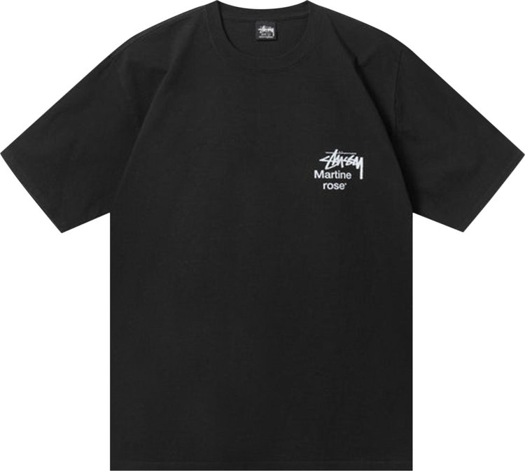 Buy Stussy x Martine Rose Collage Pigment Dyed Tee 'Black' - 3903826 ...